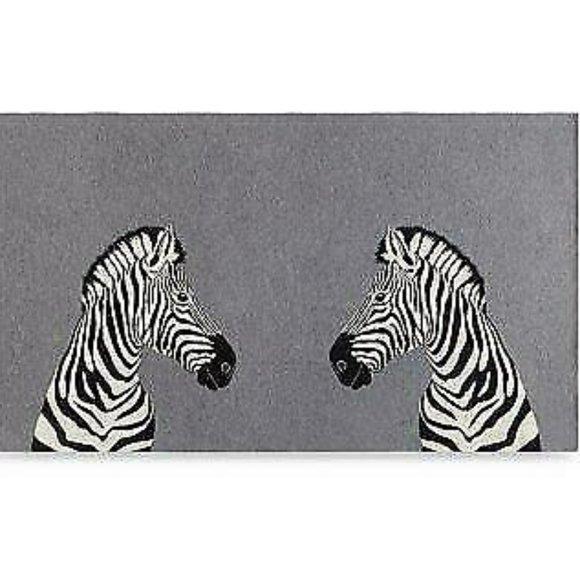 Final Price Cashmere Blend Zebra Throw Blanket - Picture 1 of 5